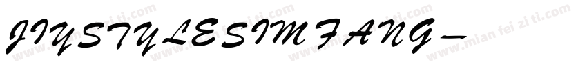 JIY STYLE SIMFANG字体转换